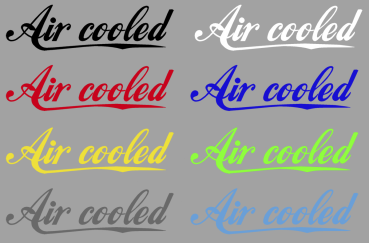 Aufkleber Air cooled